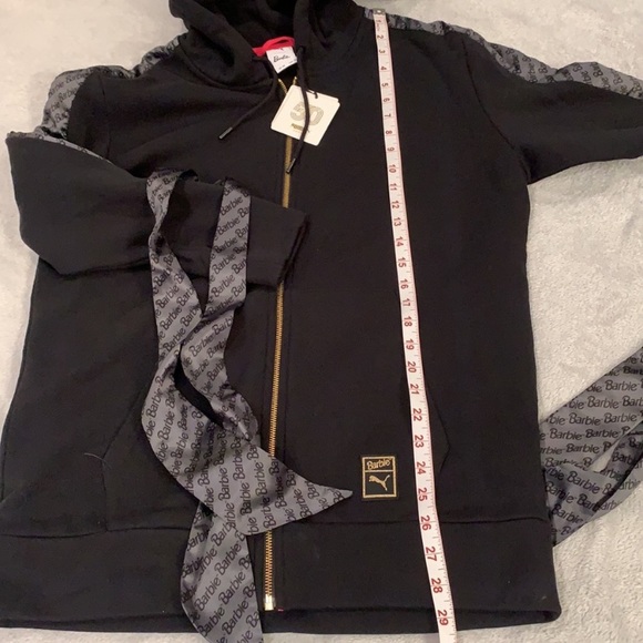 NWT BARBIE  x Puma Zip Sweater Hoodie Rare - Picture 11 of 14